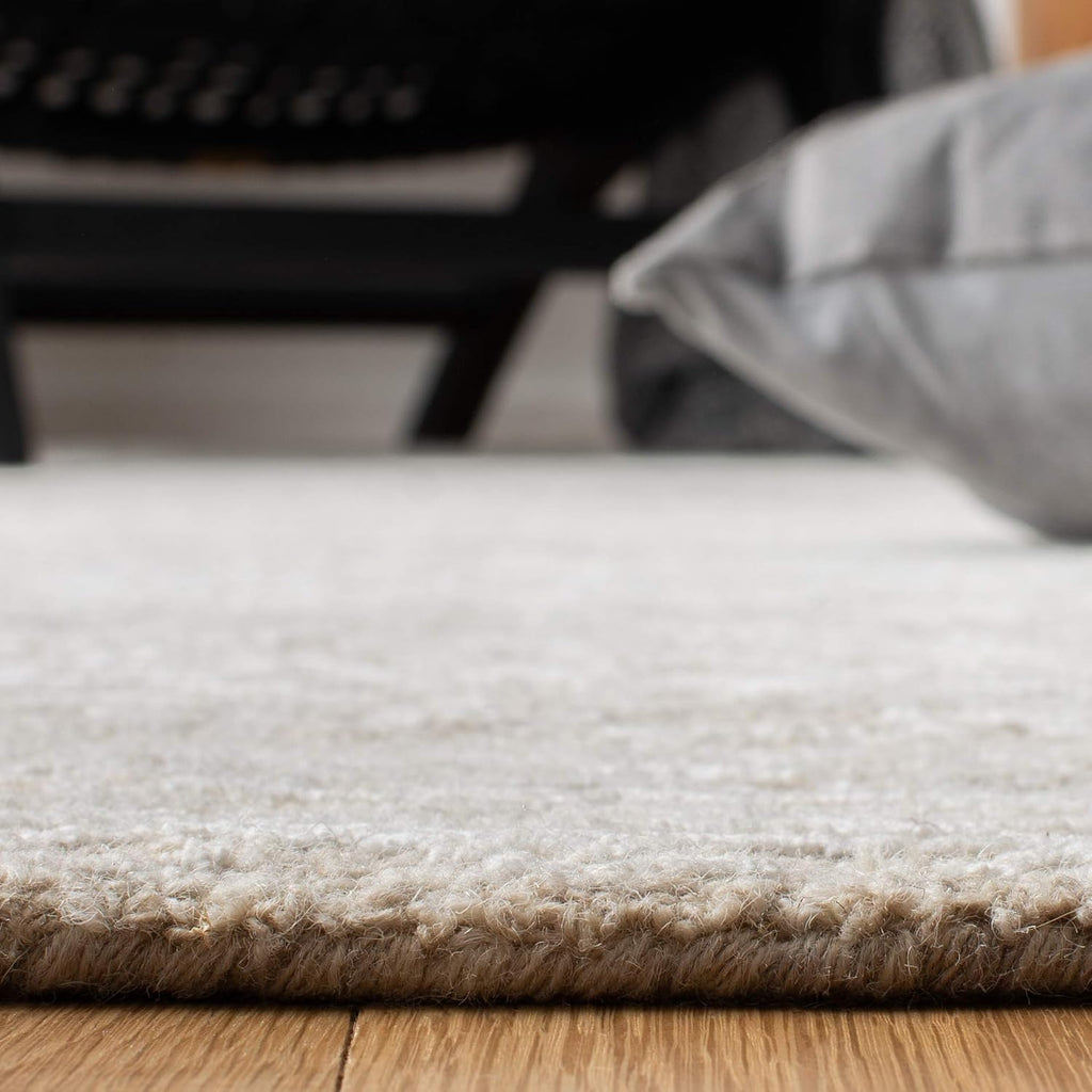 Glamour Area Rug - 9' x 12', Beige, Handmade Wool & Viscose