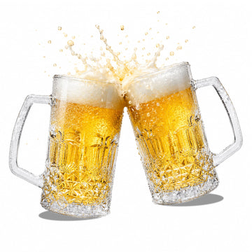 27 OZ Beer Stein Mugs, German Clear Large Tall Beer Glasses With Handle for Men, Set of 2