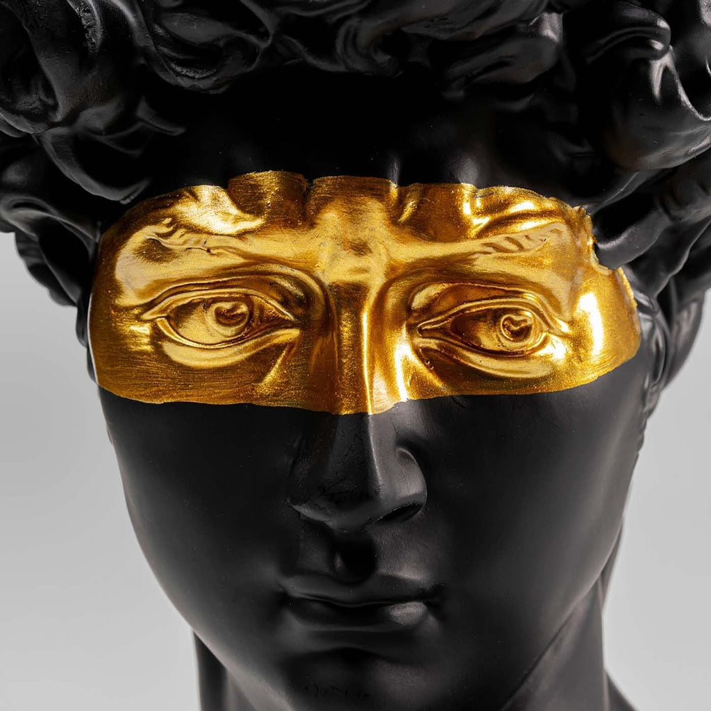 Decorative object David Eyes, Black, 30x18x16 cm, Decorative figurine, Design, Home decor, Modern, Home design