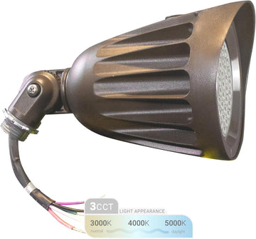 25W Bronze Bullet Spot Light Outdoor LED Landscape Floodlights, 3500 Lumens Bright Outdoor Light for Yard