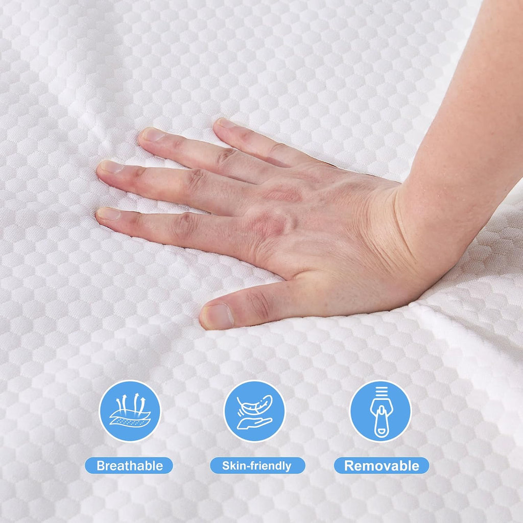 Mini Crib Mattress 38" L x 24" W, Dual-Sided Premium Foam Mattress with Removable and Washable Cover, Breathable