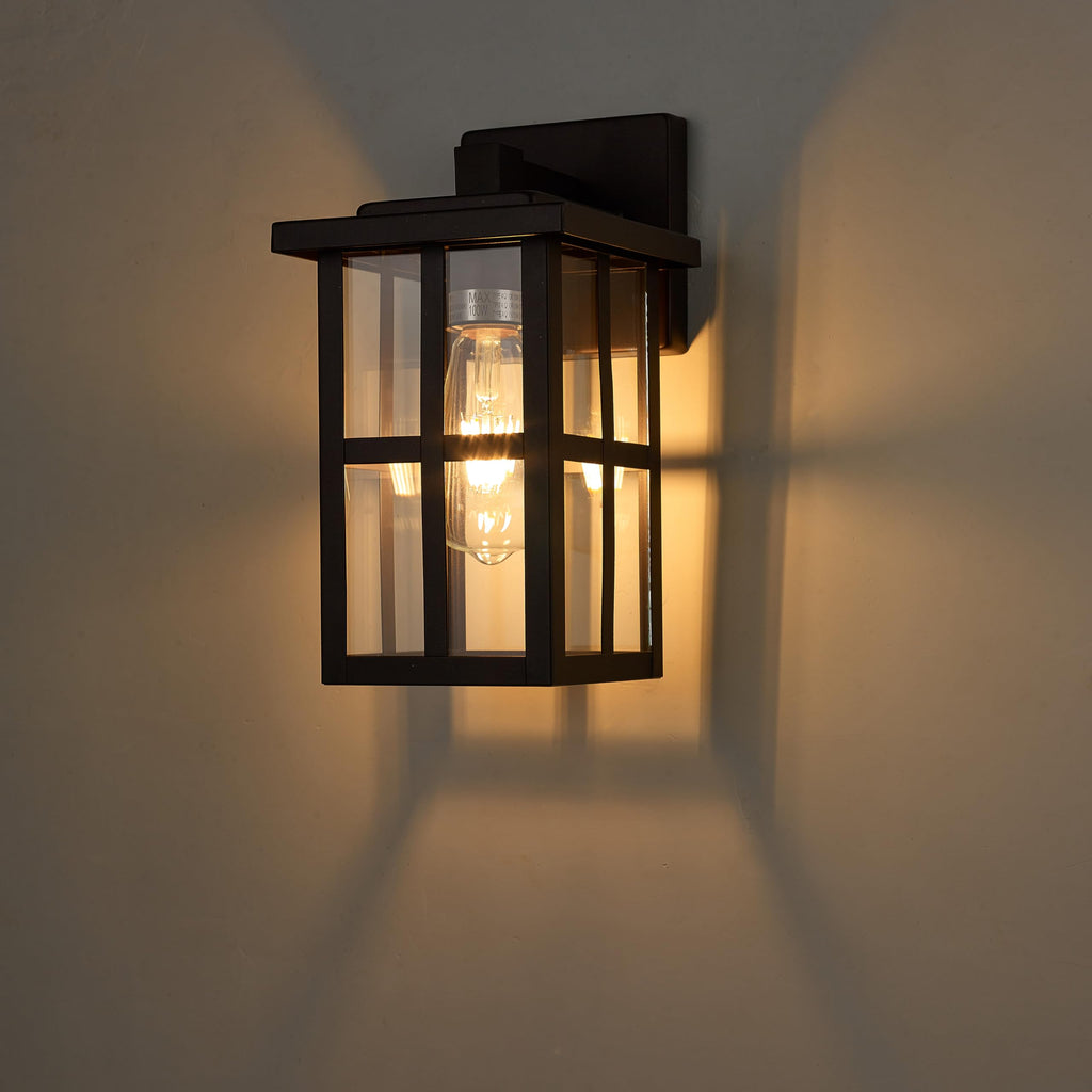 11" Bronze Farmhouse Outdoor Wall Light Fixture 1 Pack