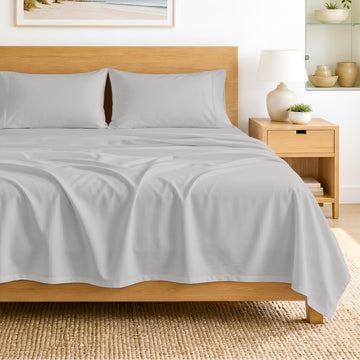 100% Egyptian Cotton Sheets Full XL Size - 600 Thread Count Sheets Set, Cooling, 15" Deep Pocket, Luxury Hotel
