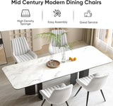 Nalupatio Modern Dining Chairs Set of 2, Comfy Dining Room Chairs with Thick Cushions