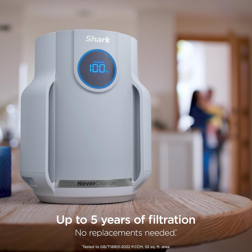 Air Purifier for Home, NeverChange Compact Pro, HEPA-Exceeding Filter, Captures Pollutants, Pet Dand