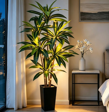 6FT Dracaena Artificial Plant Tall Artificial Plants Indoor Lighted