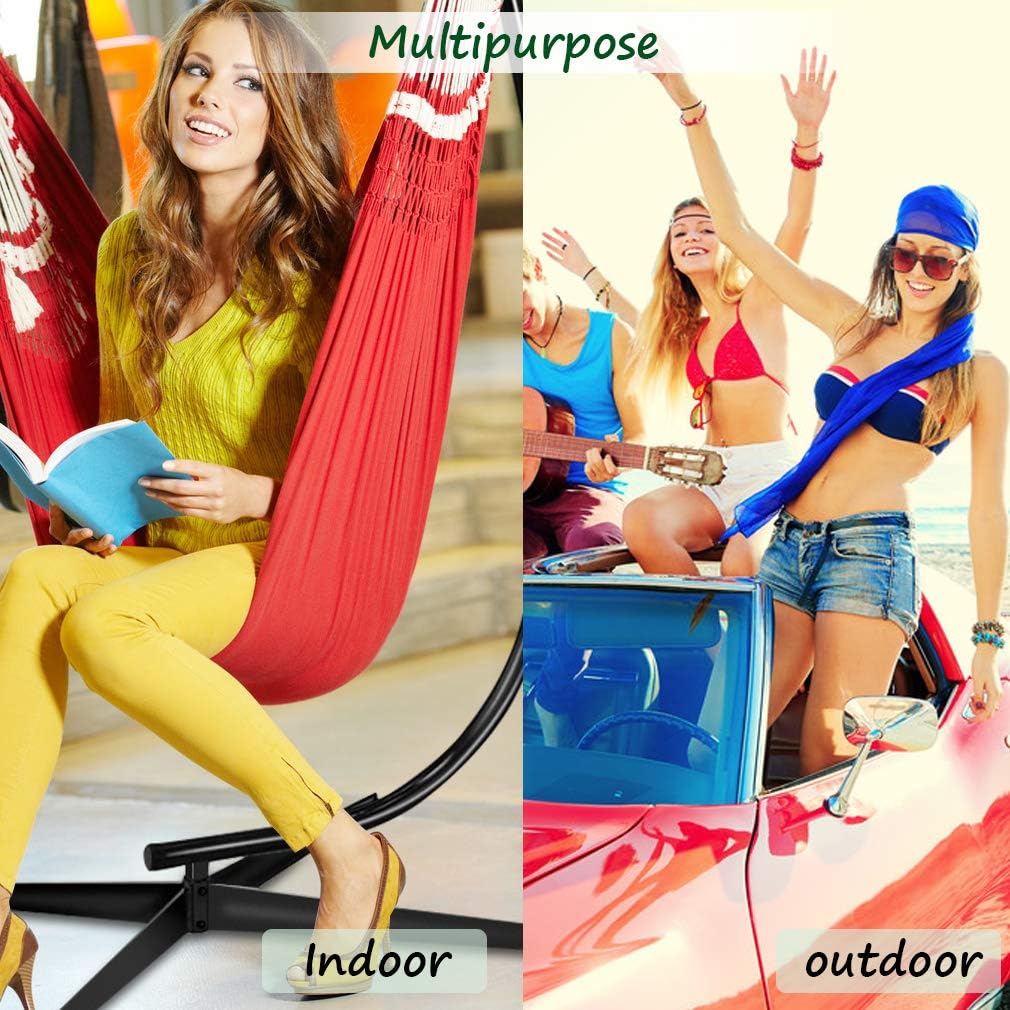 Chair Stand, Hanging Hammock Chair Stand C Stand Outdoor Indoor Solid Steel Heavy Duty Stand Only Construction for