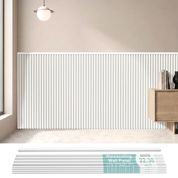 17PCS Wainscoting Panels Board and Batten Wall Panel kit Cover 22.43 Sq.Ft
