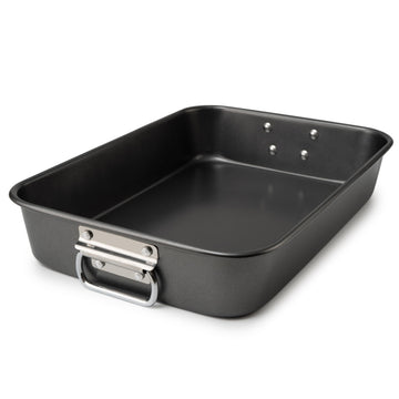 Lasagna Pan with Handles, 15x10x3 Inch Bakeware for Oven, Nonstick Rectangular Roasting Pan, Deep Baking Dish for