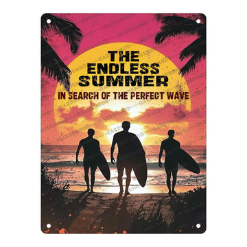 Beach Inspired Metal Tin Sign The Endless Summer Rustic Wall Decor Vintage Surf Shack Art Iron Poster For Cafe