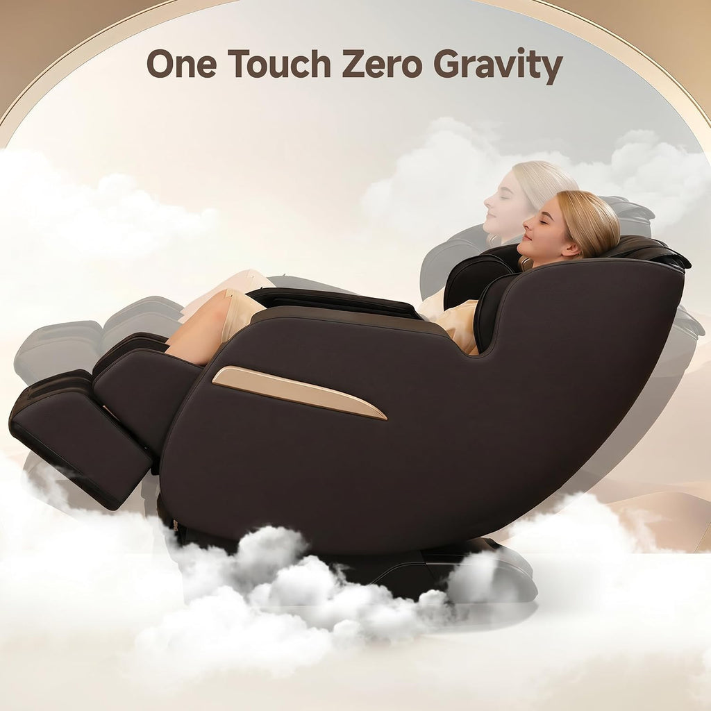 Upgraded 2D SL-Track Massage Chair,Recliner Full Body Zero Gravity with 8 Auto Modes and Upgraded LCD Screen,Added