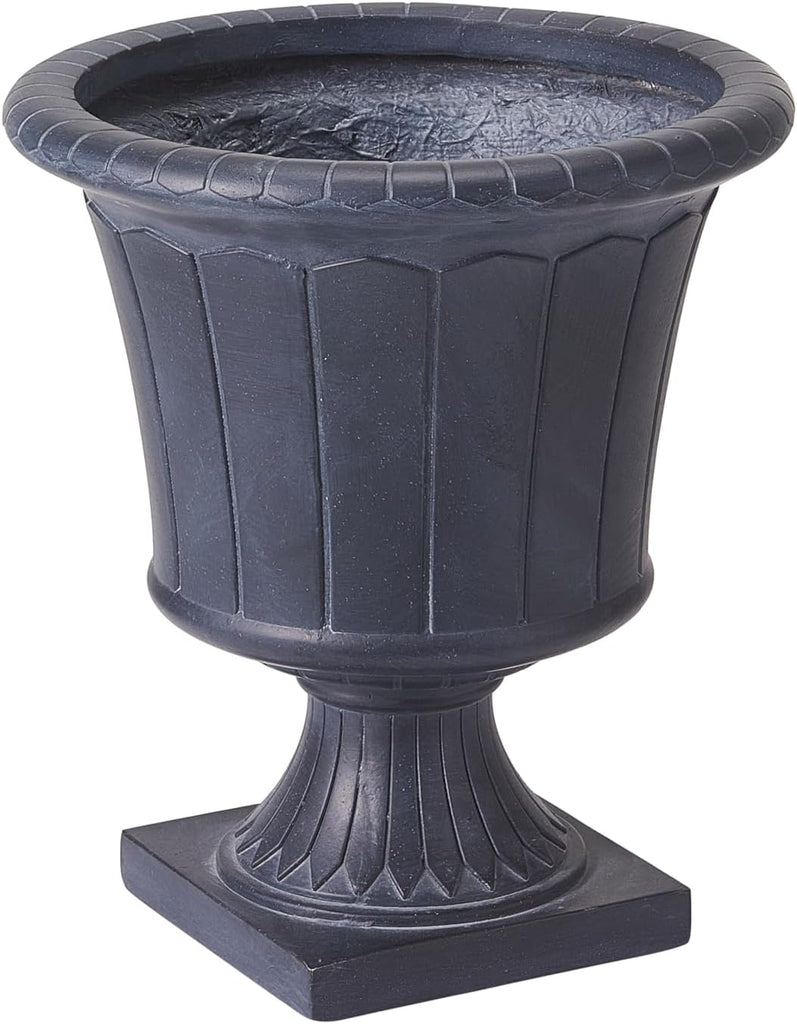 Cisal Round Concrete Planter, Garden Flower Pot with Drainage Hole, MGO Patio Urn Planter for Outdoor Plants, Outdoor