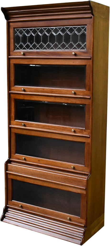 Legacy 5 Stack Barrister Bookcase - Light Brown Walnut