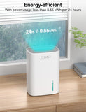 Small Dehumidifier for Home, 30oz Compact Mini Dehumidifier with Auto Shut-Off, Quiet 24dB Portable Air Dehumidifier