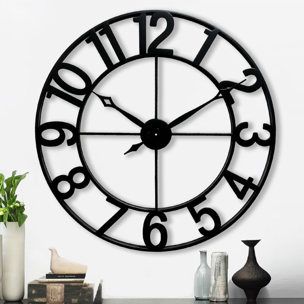 Oversized 30 Inch Wall Clock, Arabic Numeral