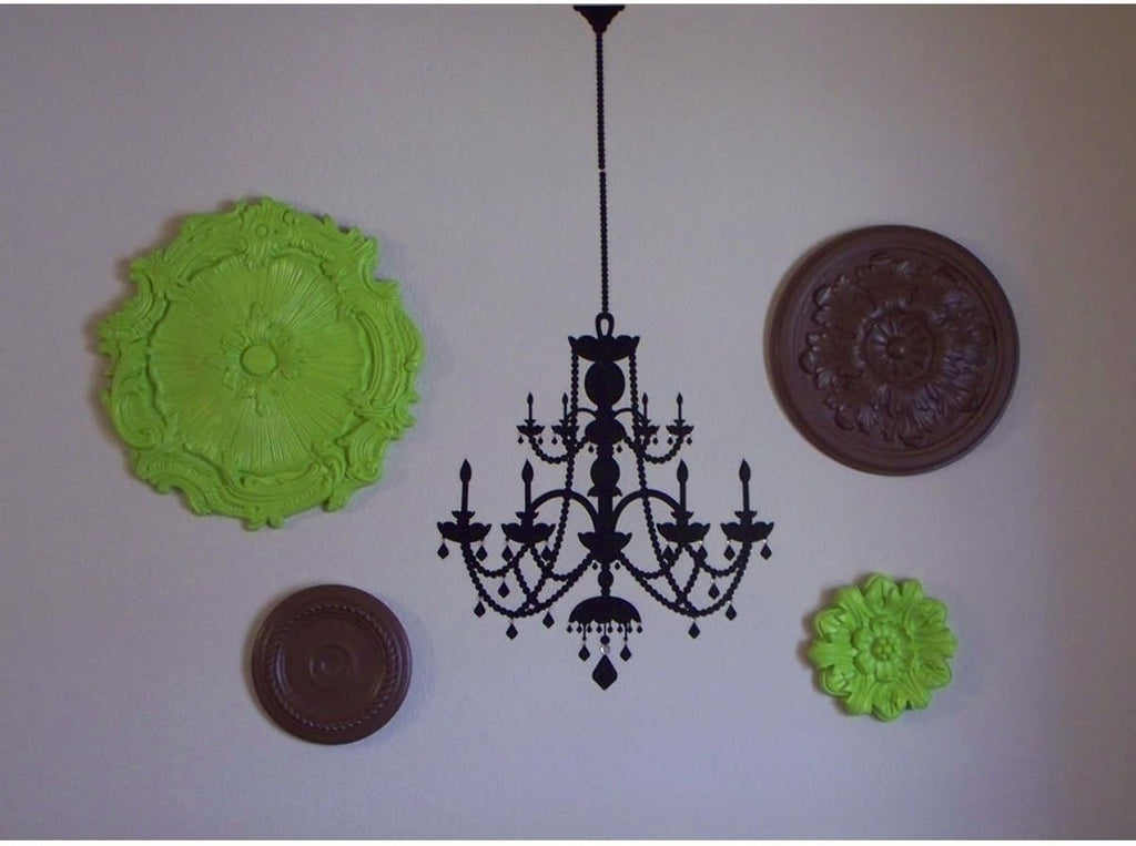 16 3/4"OD x 3 1/2"ID x 1 3/8"P Plymouth Ceiling Medallion, Fits Canopies up to 3-1/2", 2 Piece