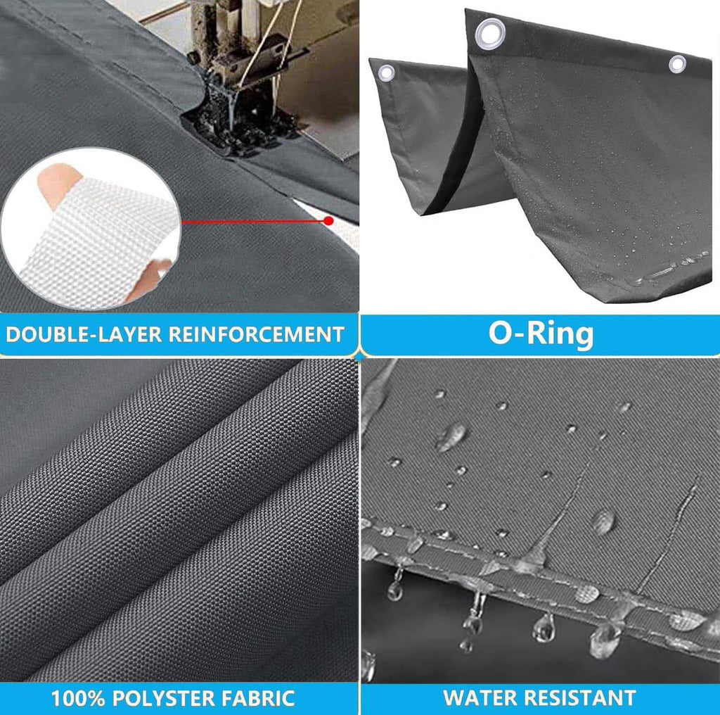 Retractable Wave Sun Shade Sail Waterproof 3x10 FT Sun Shade for Outdoor Garden UV Block Sunshade Cloth Canopy with