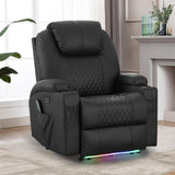 Power Recliner Chair with Heat and Massage for Adults