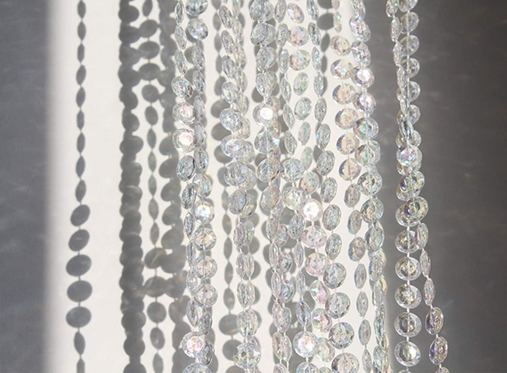 200 ft Crystal Beads by The Roll Crystal Bead String Chain Crystal Garland Roll for Wedding Party Decorations