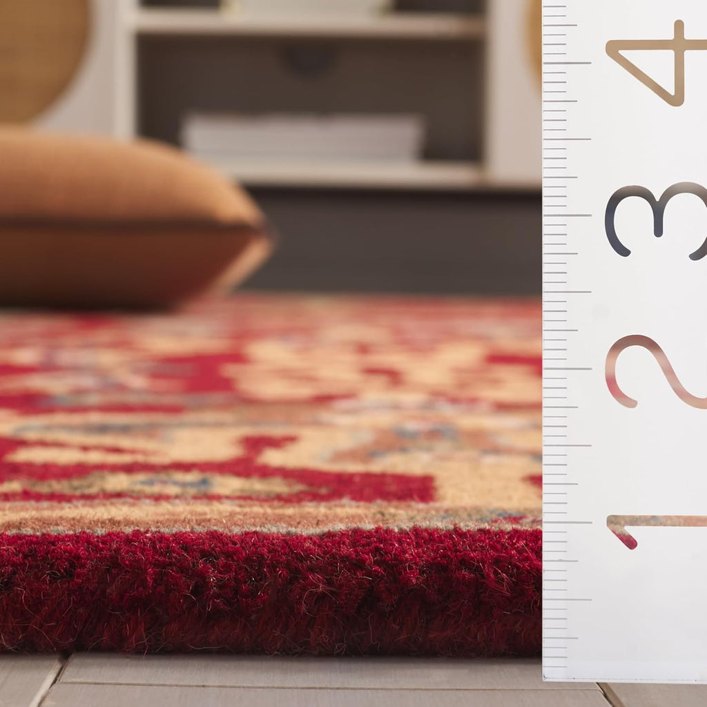 Heritage Area Rug - 9' x 12', Red, Handmade Traditional Oriental Wool