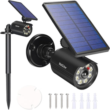 Solar Lights Outdoor Motion Sensor IP67 Waterproof 360° Rotatable Solar Powered Flood Lights for Barns Garden