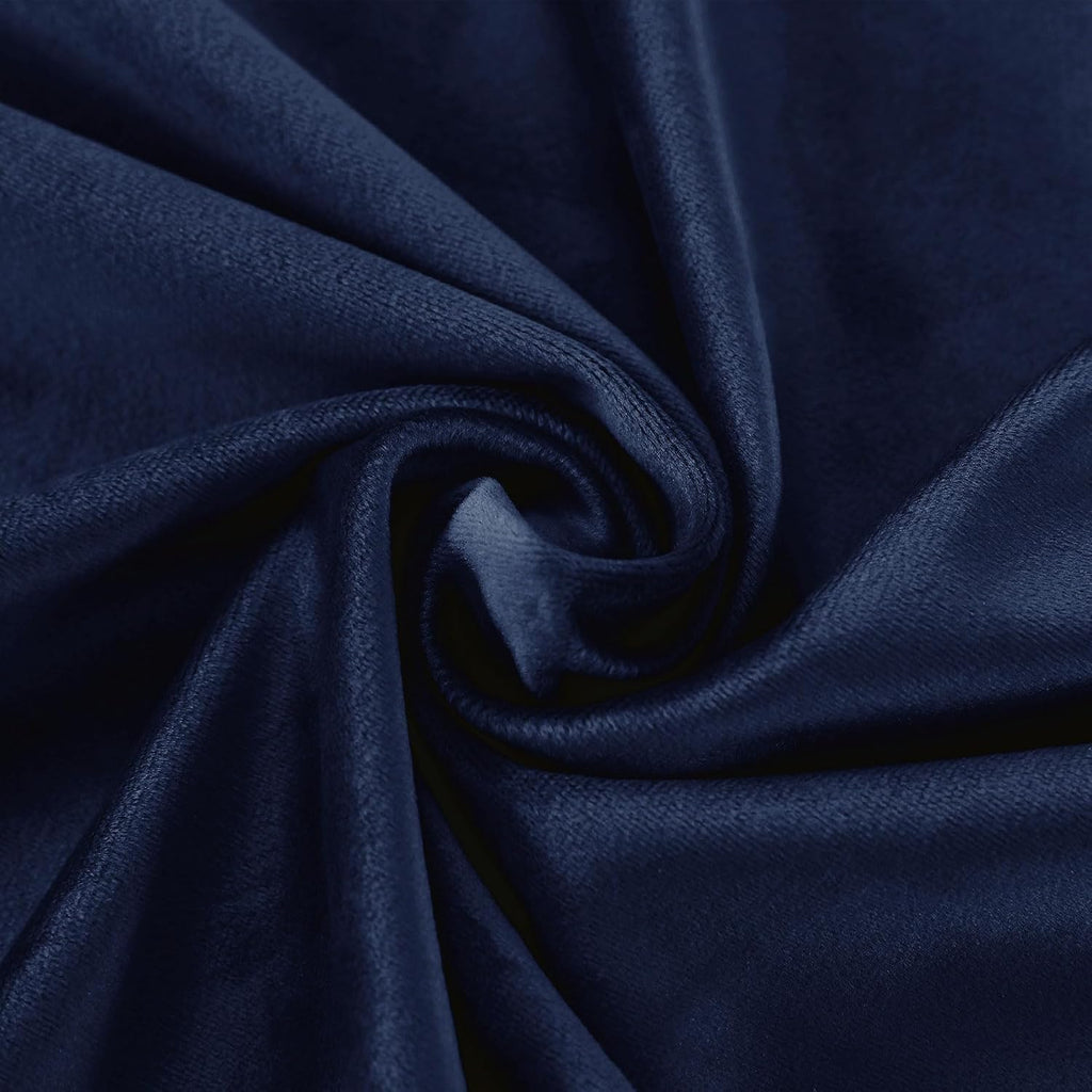 Soft Velvet Curtains Pinch Pleated Velvet Textured Drapes Panels for Bedroom Meetingroom Club Theater Living Room