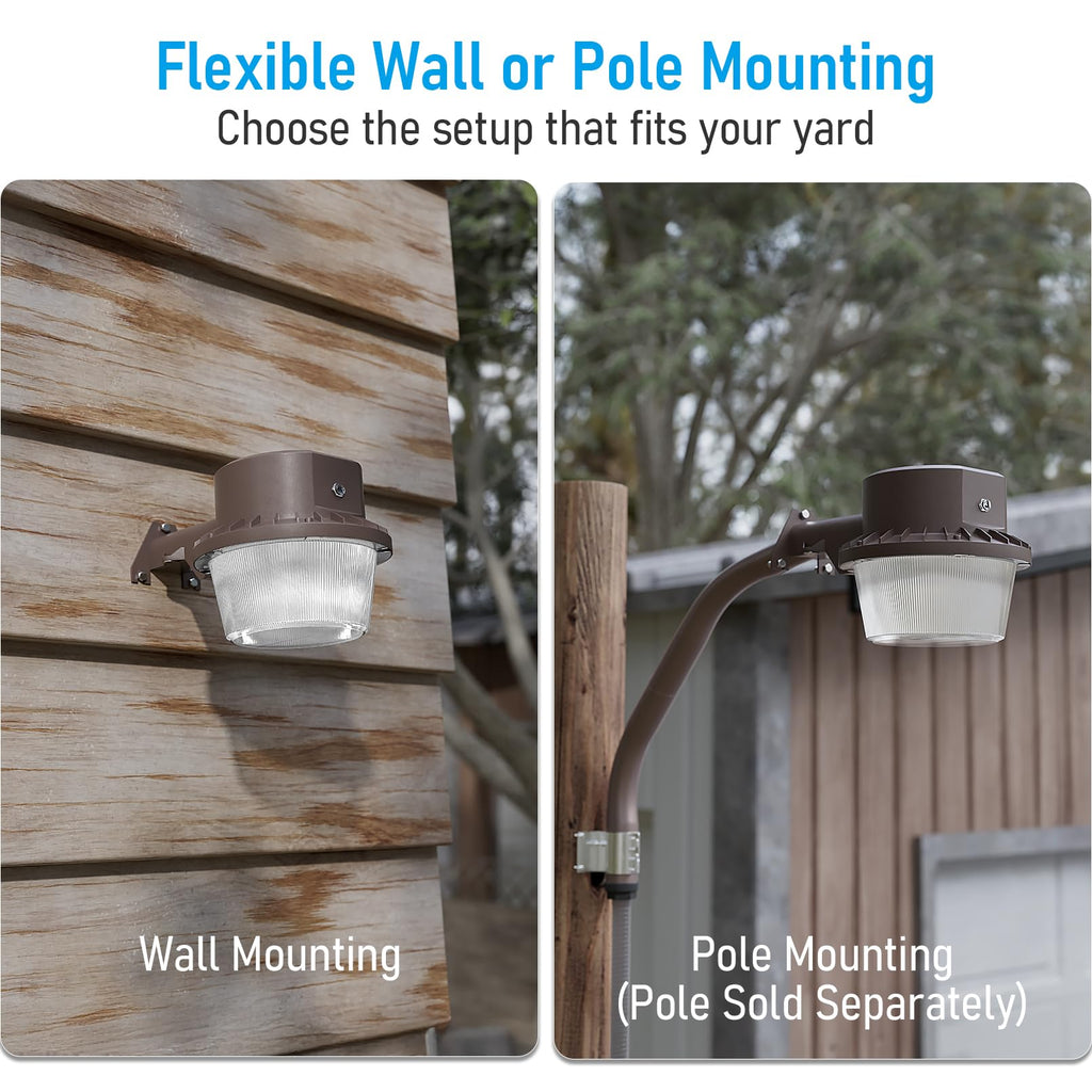 LED Barn Light Dusk to Dawn Area Lights Aluminum 3000K Bronze