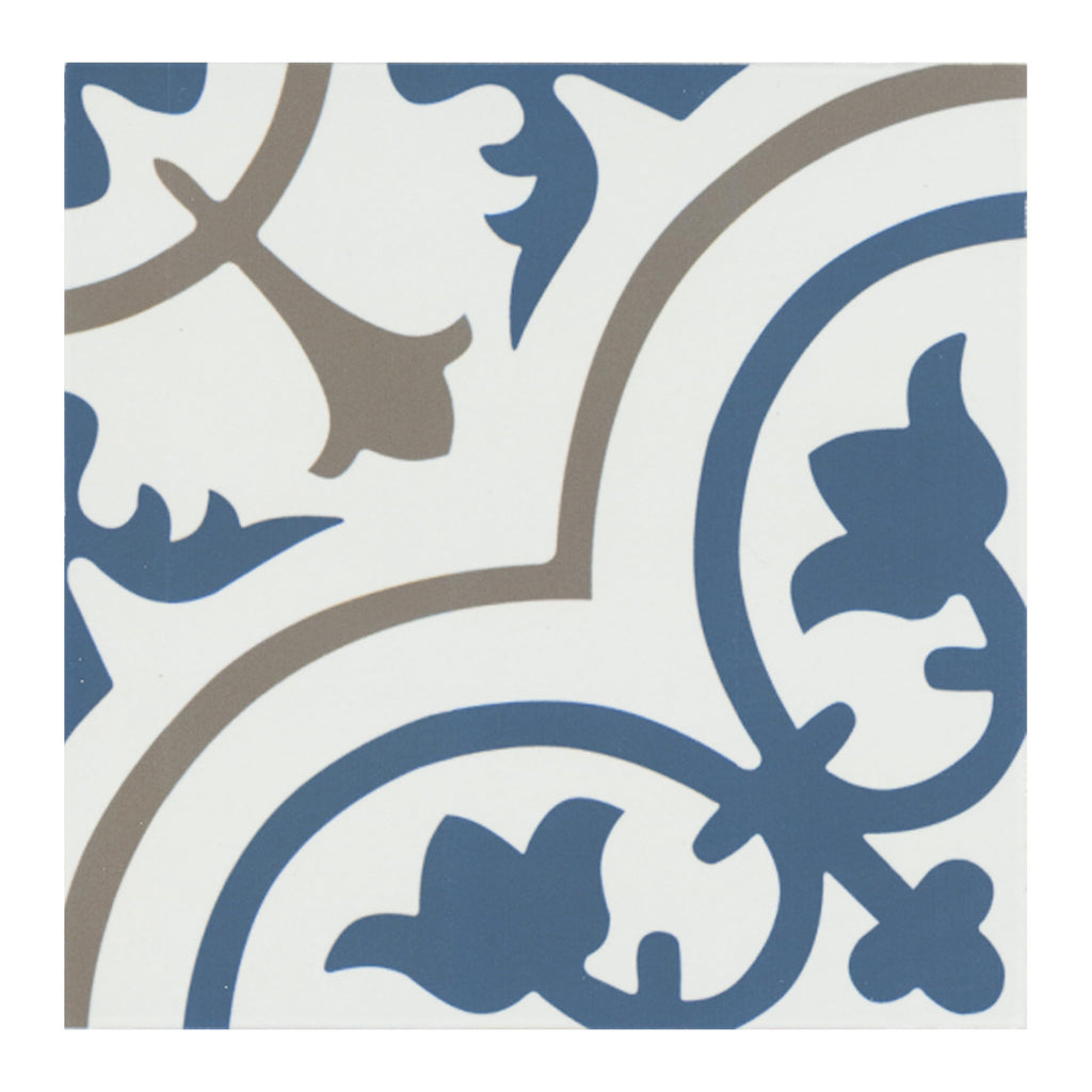 Porcelain Wall Tile | Zenzibar Encaustic | 8" x 8"