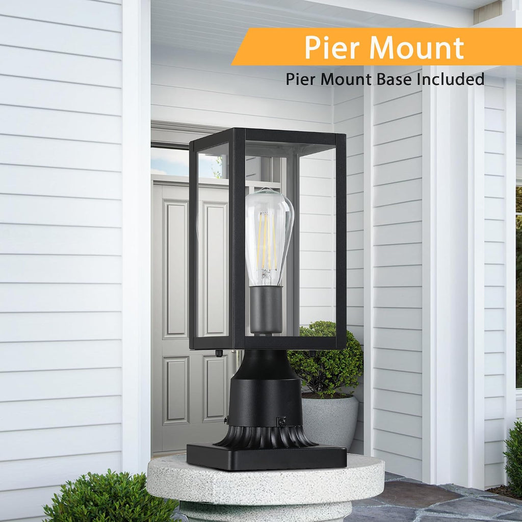 Outdoor Post Lights with Pier Mount Base