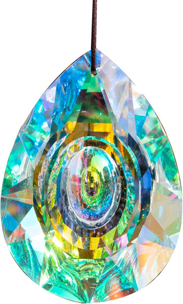 89mm/3.5in Hanging Chandelier Crystals Prism for Window Suncatchers Rainbow - Glass Prisms Hanging Window Crystals