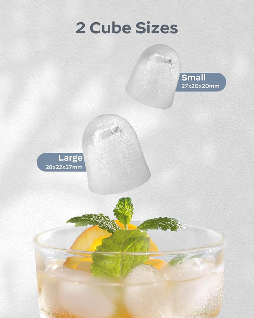 Ice Maker Countertop, Portable Ice Machine with Carry Handle, Self-Cleaning Ice Makers with Basket and Scoop, 9 Cubes