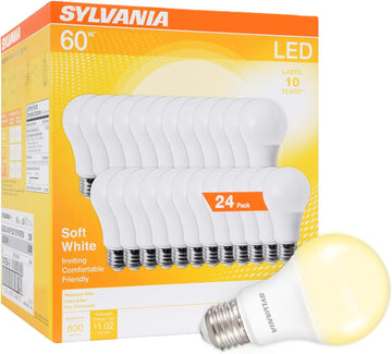 LED A19 Light Bulb, 60W Equivalent, Efficient 8.5W, 10 Year, 2700K, 800 Lumens, Frosted, Soft White