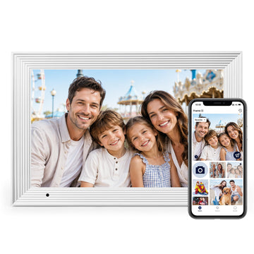 Digital Picture Frame, 10.1'' WiFi Electronic Photo Frames with 32GB Memory, 1280 * 800 IPS HD Touch Screen