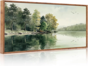 Lake art print Nature Landscape Mountain Wall Art Set-24''X36''X3