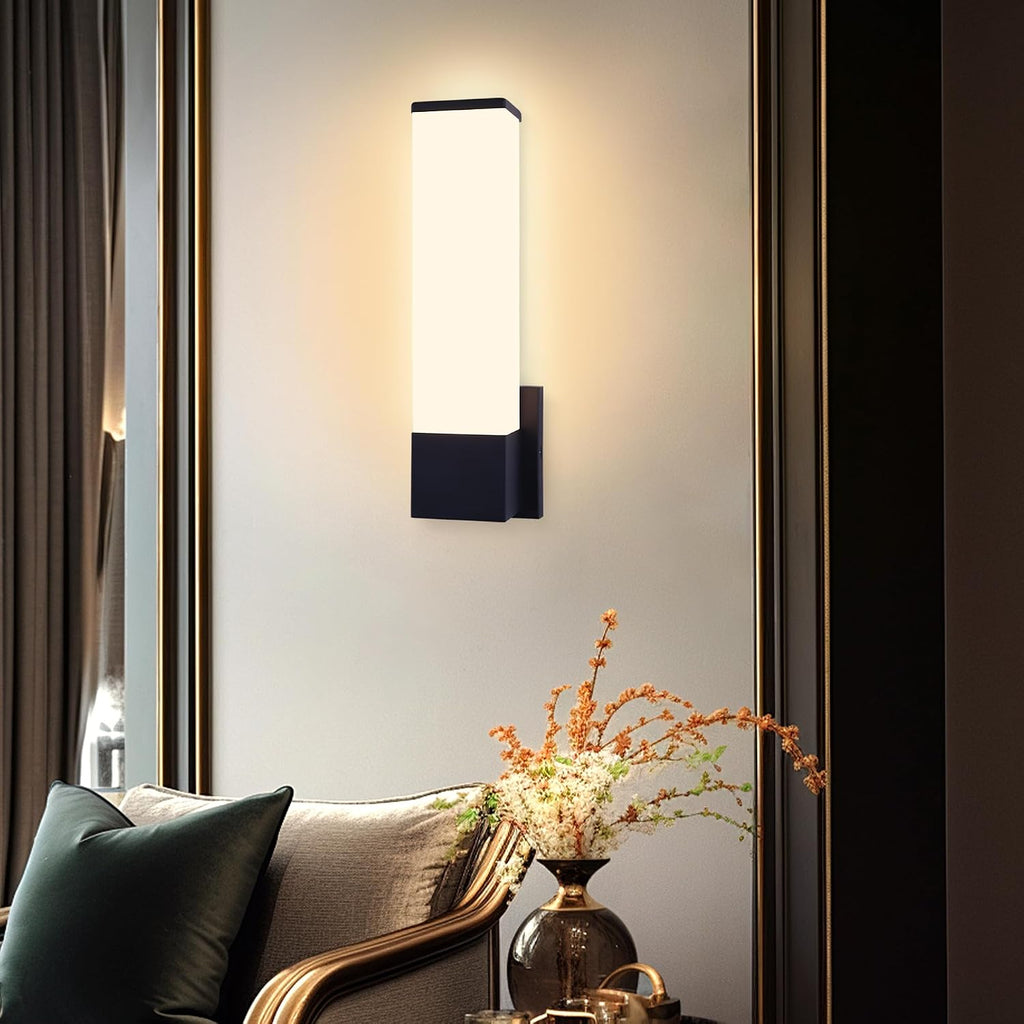 14in Modern Wall Sconces, Dimmable Bathroom Vanity Lights, 3000K Warm White LED Indoor Sconces Lighting , Stairs