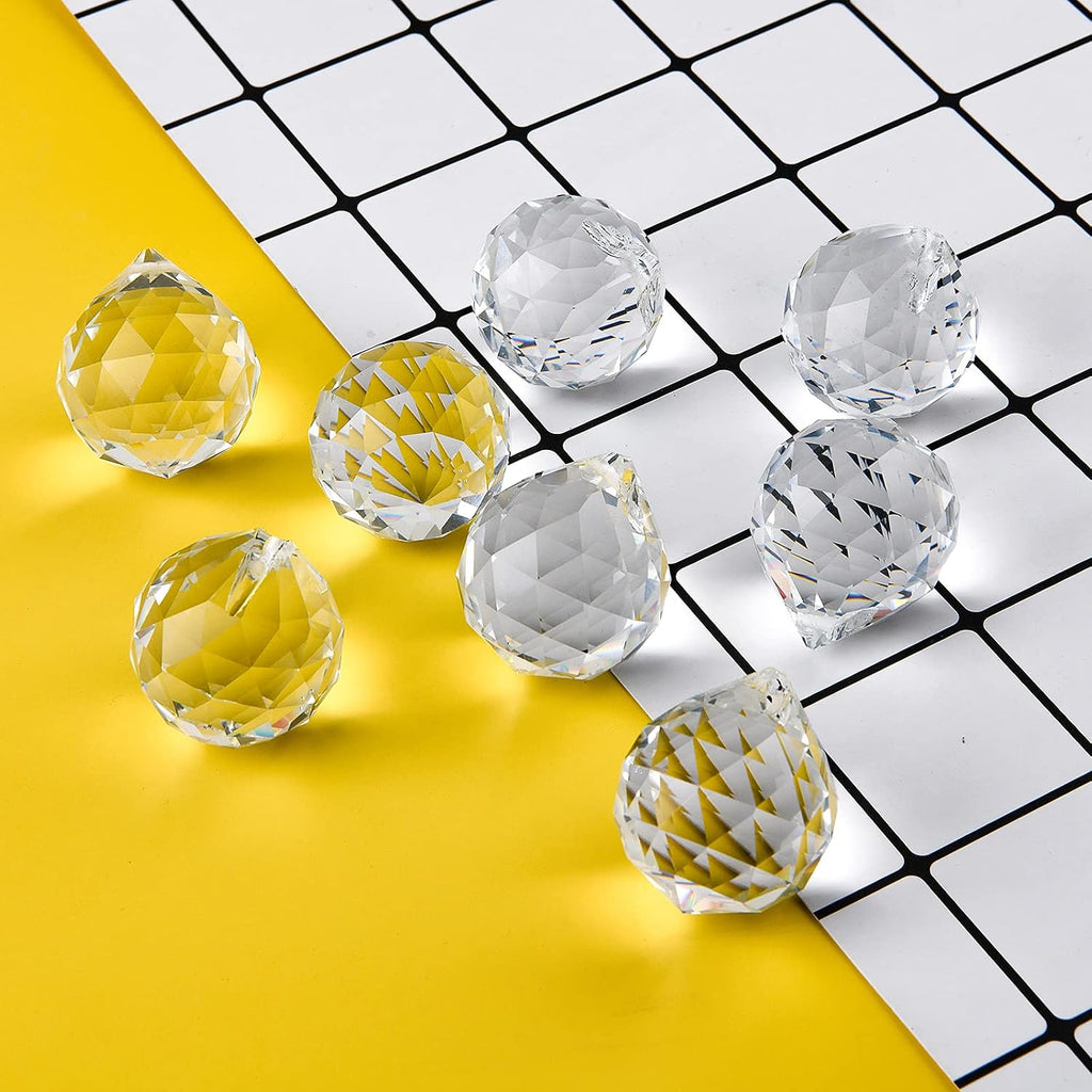 Crystal Prism Ball Sun Catcher - 24 Pack 20mm Hanging Decor for Windows, Wedding, Home, Feng Shui