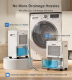 1500 Sq. Ft Dehumidifiers for Home, 30 Pints dehumidifier for Basement with drain hose,Smart APP control, 1.6L Tank