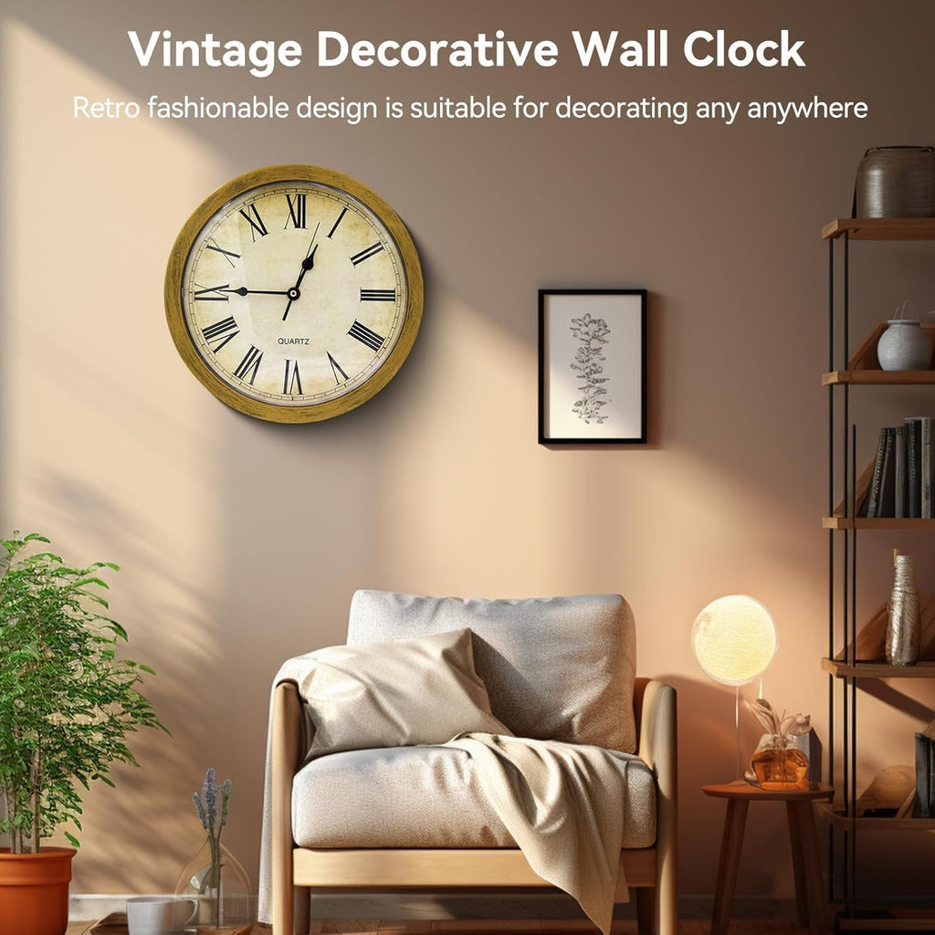 Decorative Wall Clock, Secret Compartment 10 Inch Wall Clock Diversion Safe Secret Hidden Secret Hidden with Hidden Compartment for...