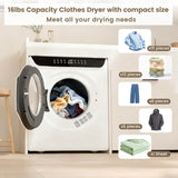 Portable Washer and Dryer Combo Set, 28Lbs Full-Automatic Washing Machine and 2.8 Cu.Ft Portable Clothes Dryer with 10