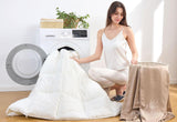 Duvet Insert King (106x92 in) - Ultra Soft Quilted Duvet Insert with 8 Corner & Side Loops, Double S