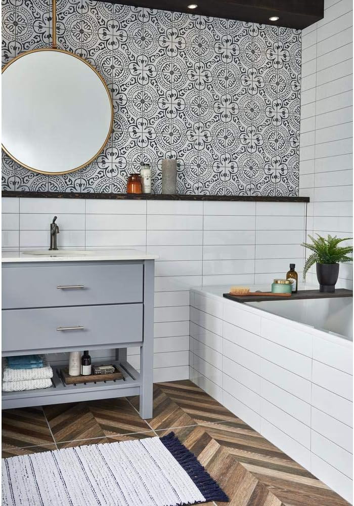 White 4x12 Matte Ceramic Subway Wall Tile Backsplash Bathroom Shower Accent Wall Fireplace Surround - 32 Pieces 11.5