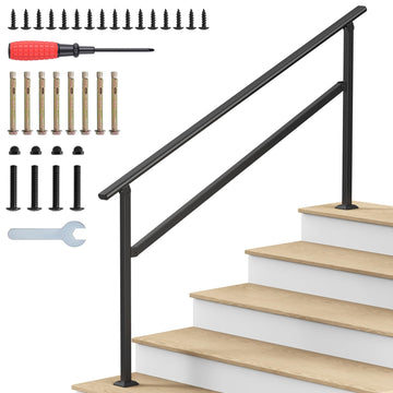 Hand Rails for Outdoor Steps 2-5 Steps Wrought Iron Handrails