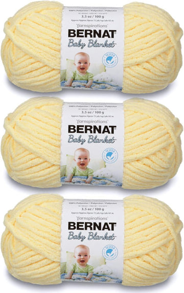 Baby Blanket Yarn for Crocheting Soft, Baby Yellow, Pack