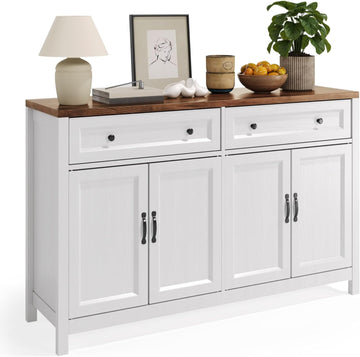 Farmhouse Kitchen Sideboard Buffet Cabinet with Storage