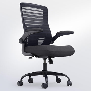 Ergonomic Office Desk Chair for Long Hours - 4" Thick Molded Foam Cushion, Enhanced Lumbar Support