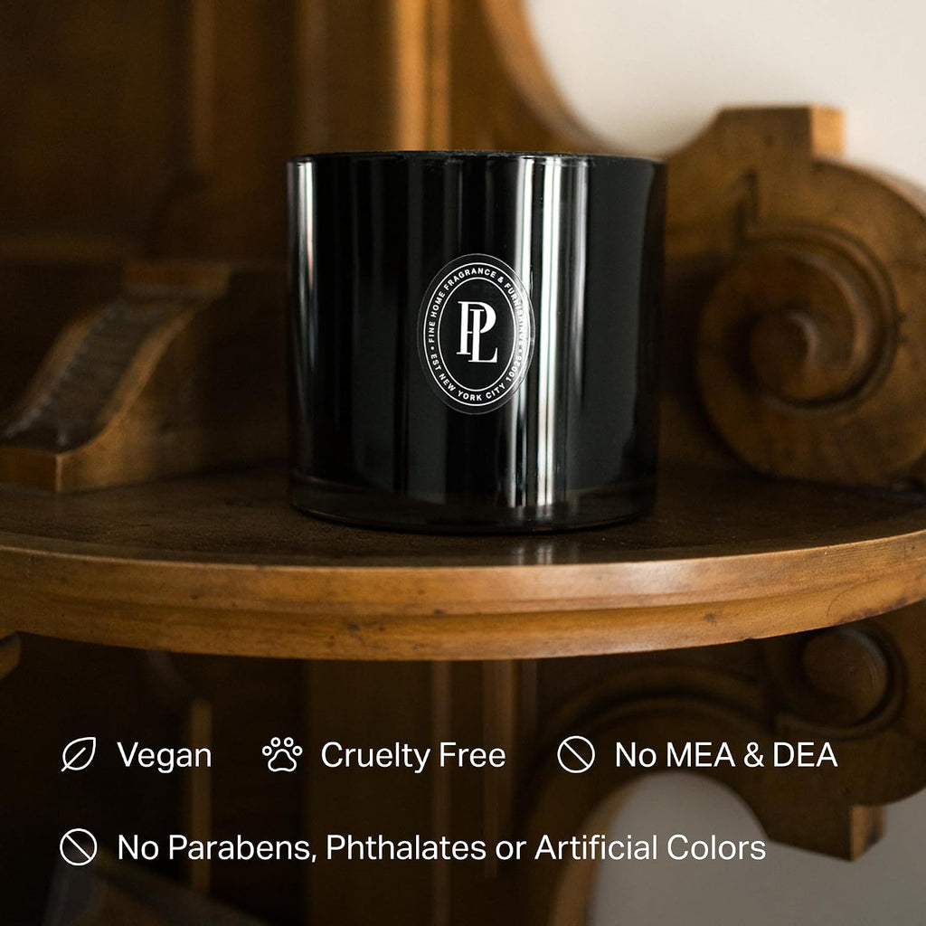 Scented Candle 24oz Long-Burn 3-Wick Soy Wax - Highrise | Large Candle, 3-Wick Soy Wax, Hand-Poured USA, 40-50 Hour