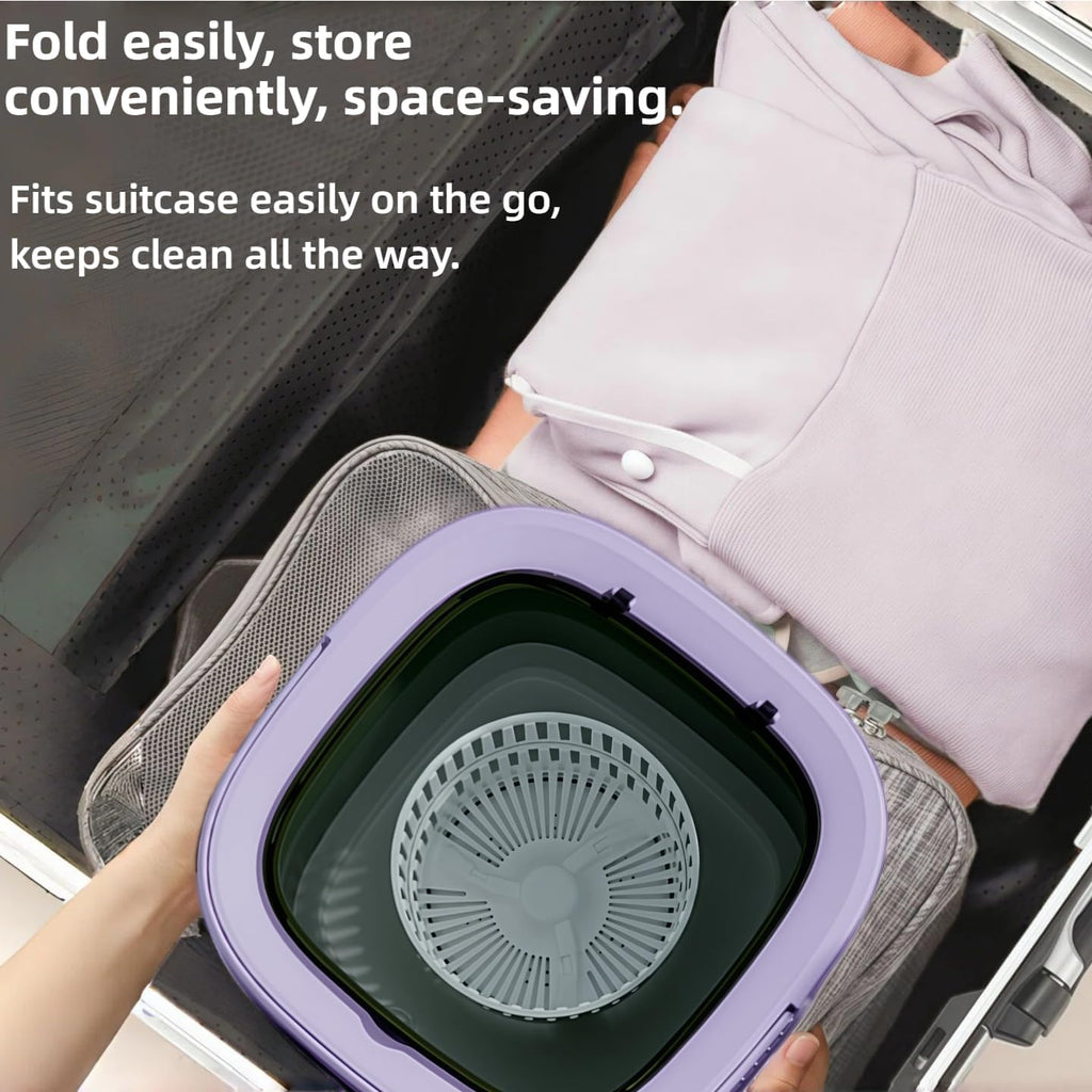 Portable Washing Machine,Mini Washer,16L Upgrade Mini Laundry Machine with Spin Basket,Deep Clean Baby Clothes