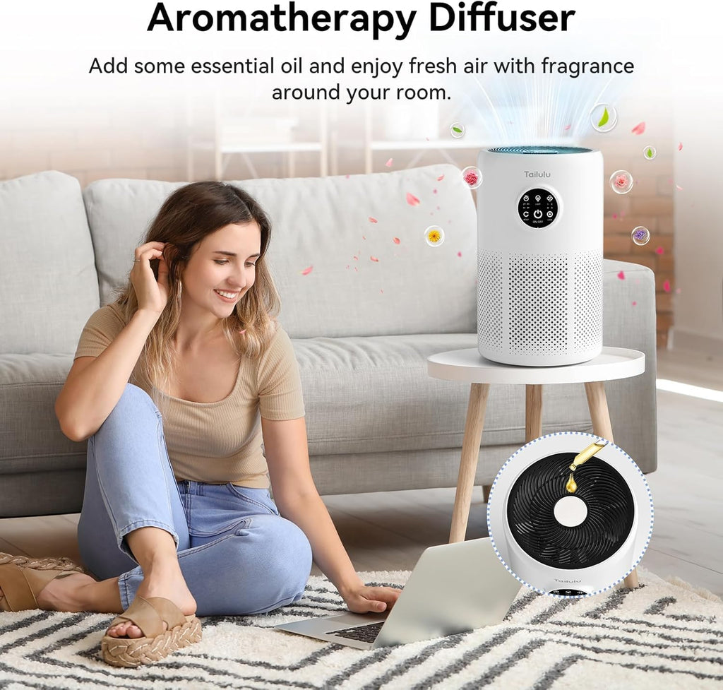 Air Purifiers for Home Up to 1360 Ft², HEPA Air Purifiers for Bedroom Large Room with Washable Filte