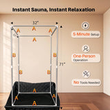 Portable Steam Sauna Tent for Home, Full Size Sauna Box Portable Sauna for Home, 9 Adjustable Heat Levels