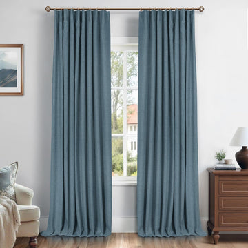 100% Blackout Curtains Black Out Curtain 102 Inch Long